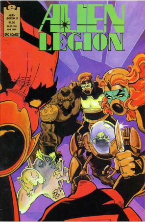 Alien Legion (Vol. 2) 11 published by Epic with cover art by Larry Stroman