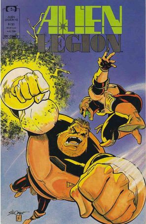 Alien Legion (Vol. 2) 12 published by Epic with cover art by Larry Stroman