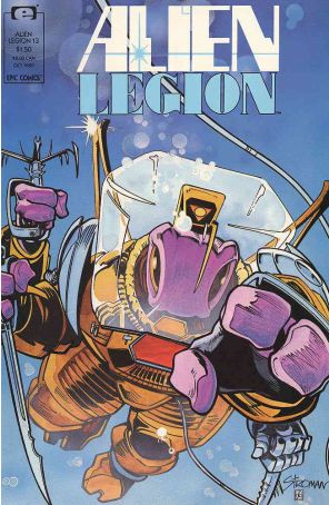 Alien Legion (Vol. 2) 13 published by Epic with cover art by Larry Stroman