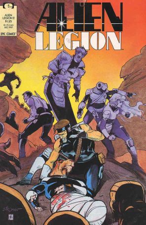Alien Legion (Vol. 2) 2 published by Epic with cover art by Larry Stroman