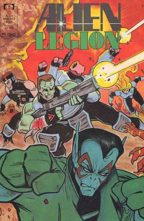 Alien Legion (Vol. 2) 3 published by Epic with cover art by Larry Stroman