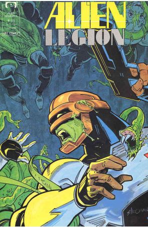 Alien Legion (Vol. 2) 6 published by Epic with cover art by Larry Stroman