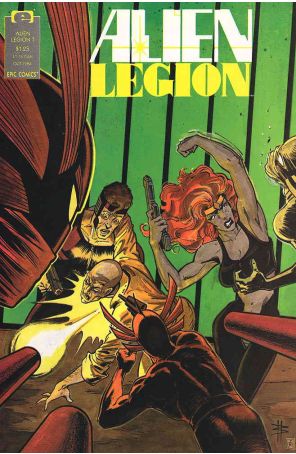 Alien Legion (Vol. 2) 7 published by Epic with cover art by Bret Blevins