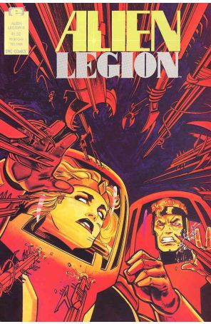 Alien Legion (Vol. 2) 8 published by Epic with cover art by Larry Stroman