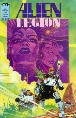 Alien Legion (Vol. 2) 9 published by Epic with cover art by Larry Stroman