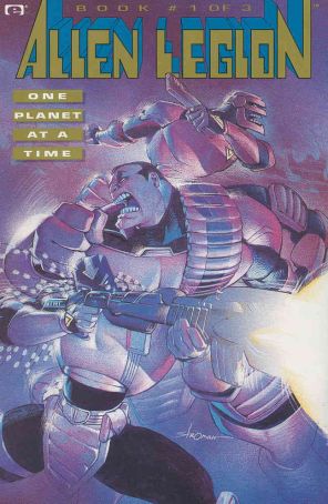 Alien Legion: One Planet at a Time 1 published by Epic with cover art by Larry Stroman