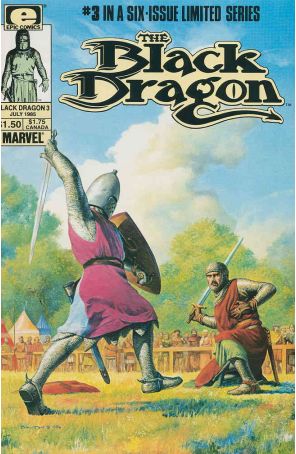 The Black Dragon 3 published by Epic with cover art by John Bolton
