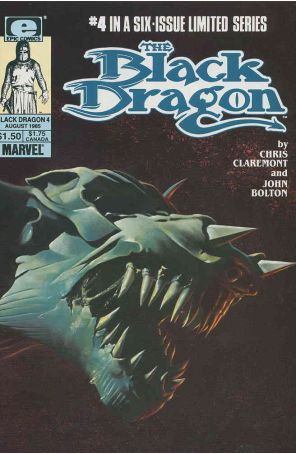 The Black Dragon 4 published by Epic with cover art by John Bolton