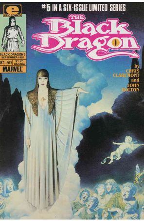 The Black Dragon 5 published by Epic with cover art by John Bolton