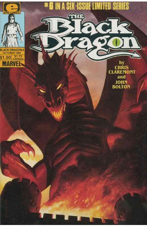 The Black Dragon 6 published by Epic with cover art by John Bolton