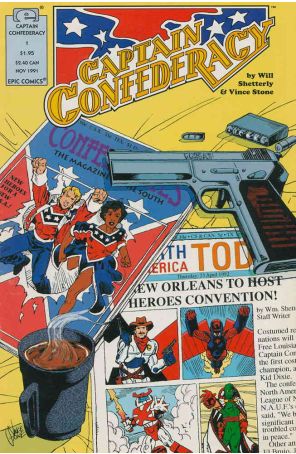 Captain Confederacy (Epic) 1 published by Epic with cover art by Vince Stone