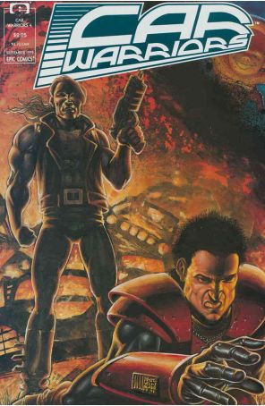 Car Warriors 4 published by Epic with cover art by Phil Winslade