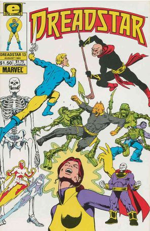 Dreadstar 13 published by Epic with cover art by Jim Starlin
