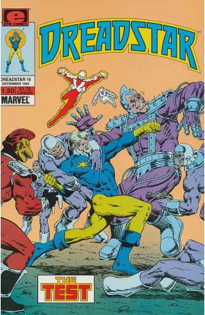 Dreadstar 16 published by Epic with cover art by Jim Starlin