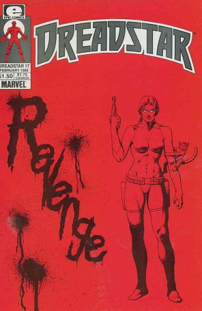 Dreadstar 17 published by Epic with cover art by Jim Starlin