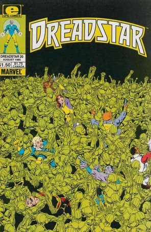 Dreadstar 20 published by Epic with cover art by Jim Starlin