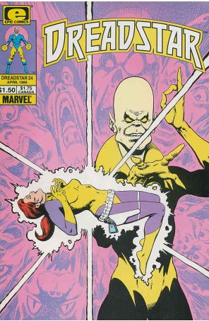 Dreadstar 24 published by Epic with cover art by Jim Starlin