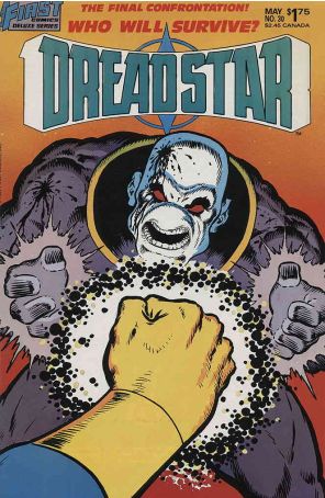 Dreadstar 30 published by First with cover art by Jim Starlin