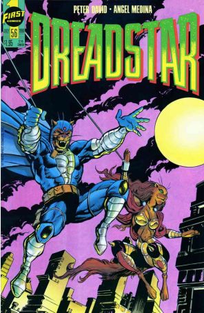 Dreadstar 56 published by First with cover art by Angel Medina