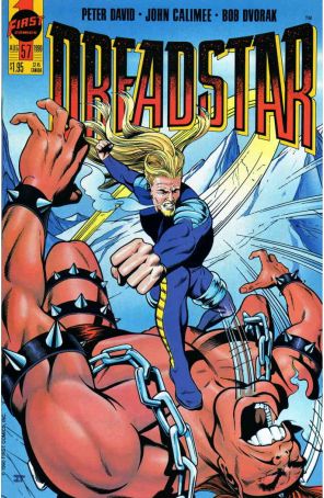 Dreadstar 57 published by First with cover art by John Calimee