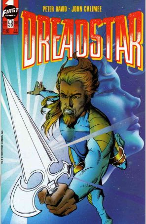 Dreadstar 58 published by First with cover art by John Calimee