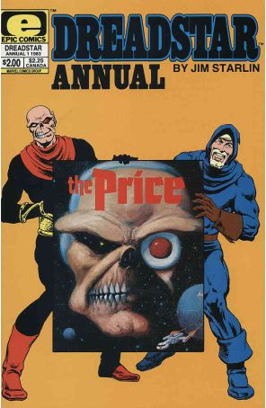 Dreadstar Annual 1 published by Epic with cover art by Jim Starlin