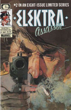 Elektra: Assassin 2 published by Epic with cover art by Bill Sienkiewicz