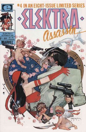 Elektra: Assassin 4 published by Epic with cover art by Bill Sienkiewicz