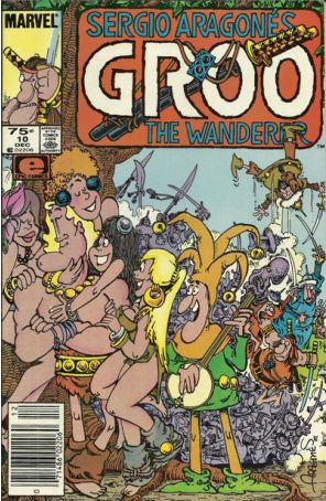 Groo the Wanderer 10 (Newsstand) published by Epic with cover art by Sergio Aragonés