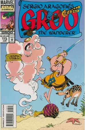 Groo the Wanderer 113 published by Epic with cover art by Sergio Aragonés