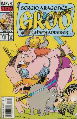 Groo the Wanderer 117 published by Epic with cover art by Sergio Aragonés