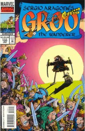 Groo the Wanderer 120 published by Epic with cover art by Sergio Aragonés