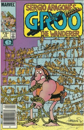 Groo the Wanderer 14 (Newsstand) published by Epic with cover art by Sergio Aragonés