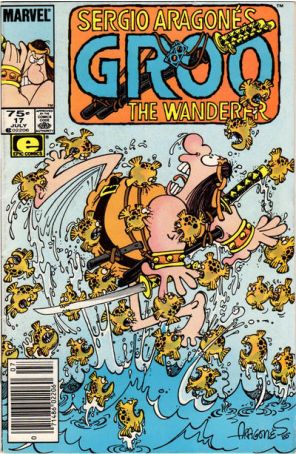 Groo the Wanderer 17 (Newsstand) published by Epic with cover art by Sergio Aragonés