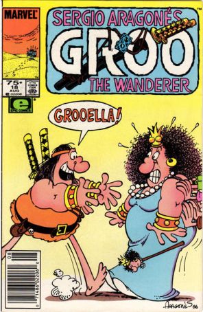 Groo the Wanderer 18 (Newsstand) published by Epic with cover art by Sergio Aragonés