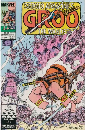 Groo the Wanderer 19 published by Epic with cover art by Sergio Aragonés