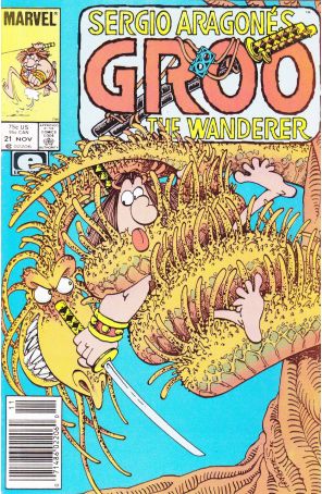 Groo the Wanderer 21 (Newsstand) published by Epic with cover art by Sergio Aragonés