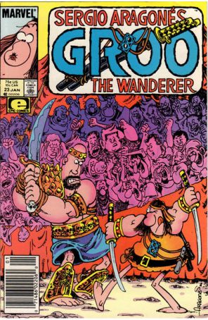 Groo the Wanderer 23 (Newsstand) published by Epic with cover art by Sergio Aragonés
