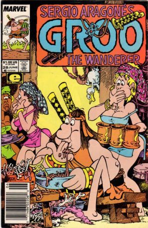 Groo the Wanderer 28 (Newsstand) published by Epic with cover art by Sergio Aragonés