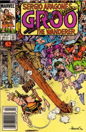 Groo the Wanderer 29 (Newsstand) published by Epic with cover art by Sergio Aragonés