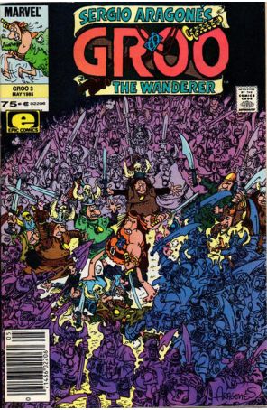 Groo the Wanderer 3 (Newsstand) published by Epic with cover art by Sergio Aragonés
