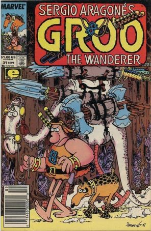 Groo the Wanderer 31 (Newsstand) published by Epic with cover art by Sergio Aragonés
