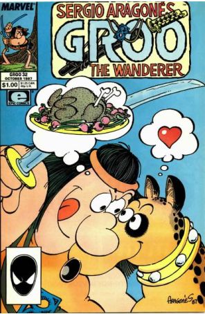 Groo the Wanderer 32 published by Epic with cover art by Sergio Aragonés