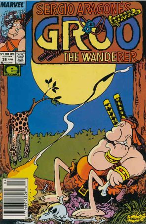 Groo the Wanderer 38 (Newsstand) published by Epic with cover art by Sergio Aragonés