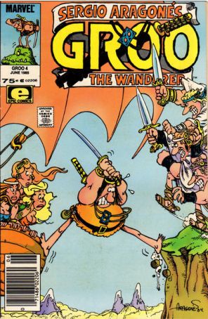 Groo the Wanderer 4 (Newsstand) published by Epic with cover art by Sergio Aragonés