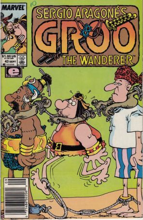 Groo the Wanderer 43 (Newsstand) published by Epic with cover art by Sergio Aragonés