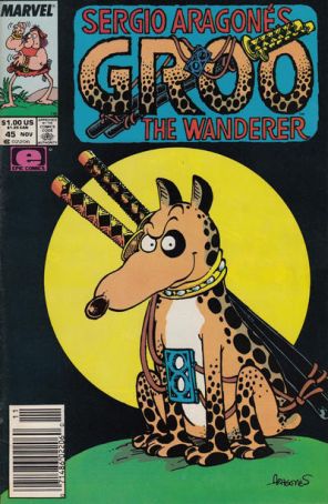 Groo the Wanderer 45 (Newsstand) published by Epic with cover art by Sergio Aragonés