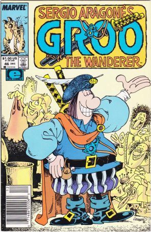 Groo the Wanderer 46 (Newsstand) published by Epic with cover art by Sergio Aragonés