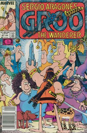 Groo the Wanderer 47 (Newsstand) published by Epic with cover art by Sergio Aragonés