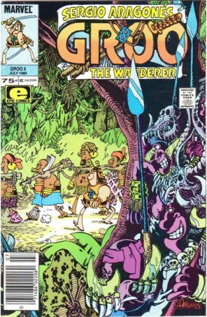 Groo the Wanderer 5 (Newsstand) published by Epic with cover art by Sergio Aragonés